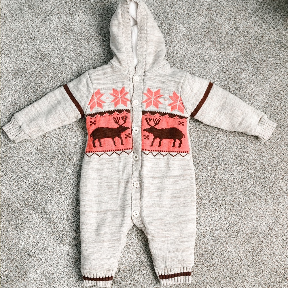 Toddler girl winter bunting
